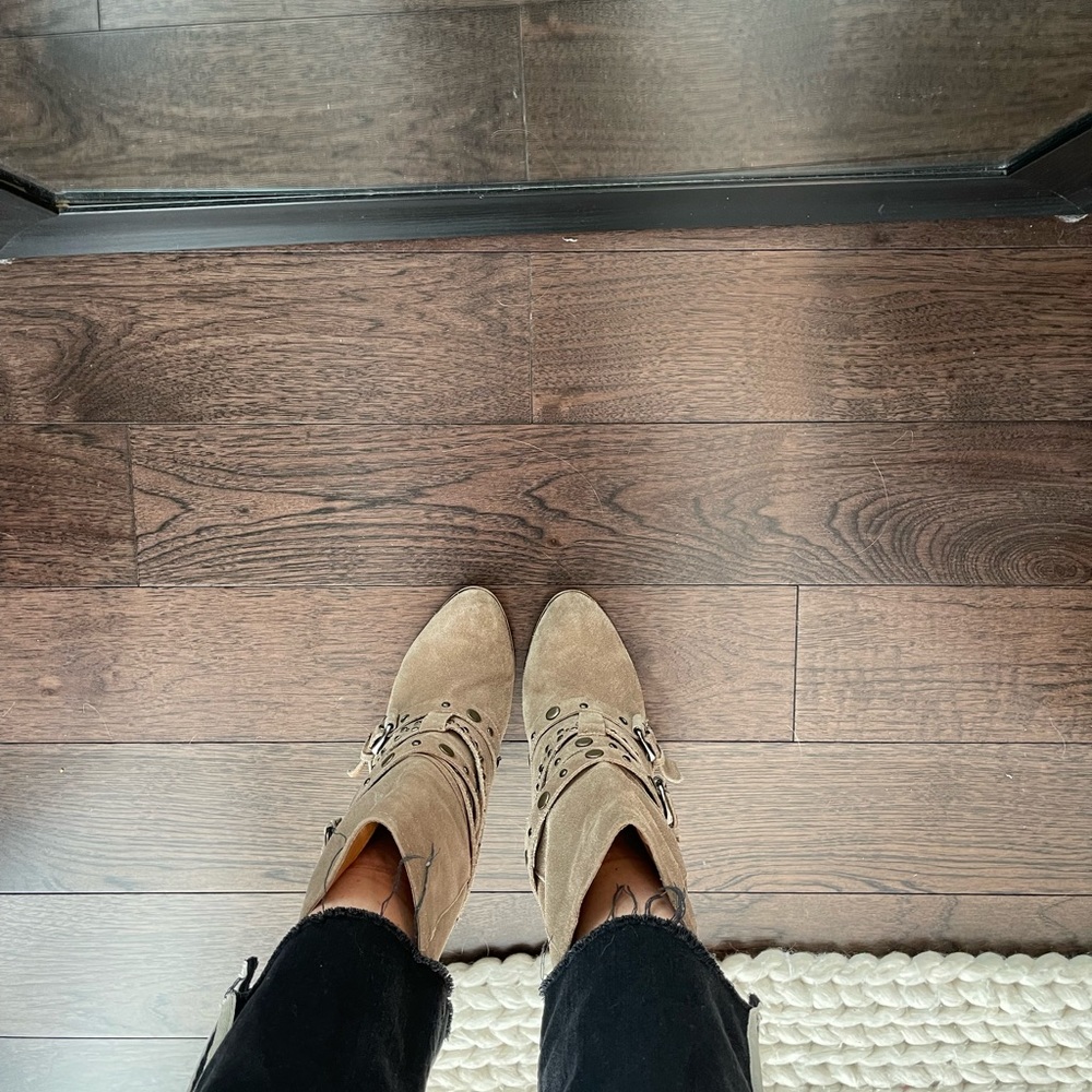 Franco Fortini tan colored booties